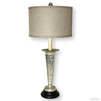 Frederick Cooper Silverplate Floral Relief Table Lamp