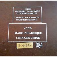 Demilune Table w/Gold Accents