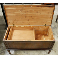 Vintage Walnut Cedar Lined Blanket Chest