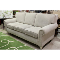 Henredon 3 Seat Gray Sofa