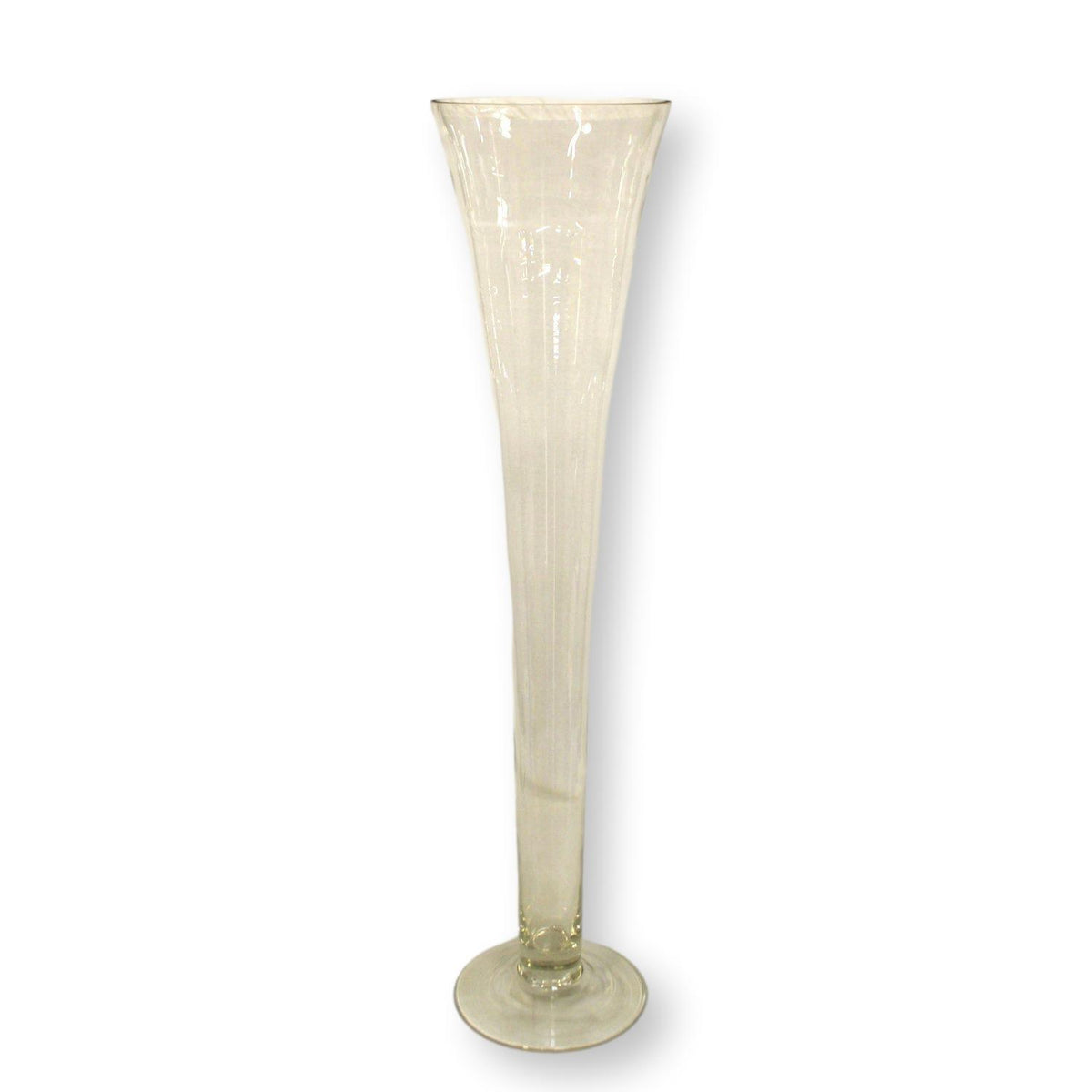 47'' Fluted Glass Floor Vase