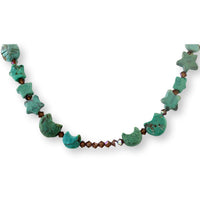 Vintage Turquoise Celestial Moon & Star Necklace & Earrings Set | Sterling Silver