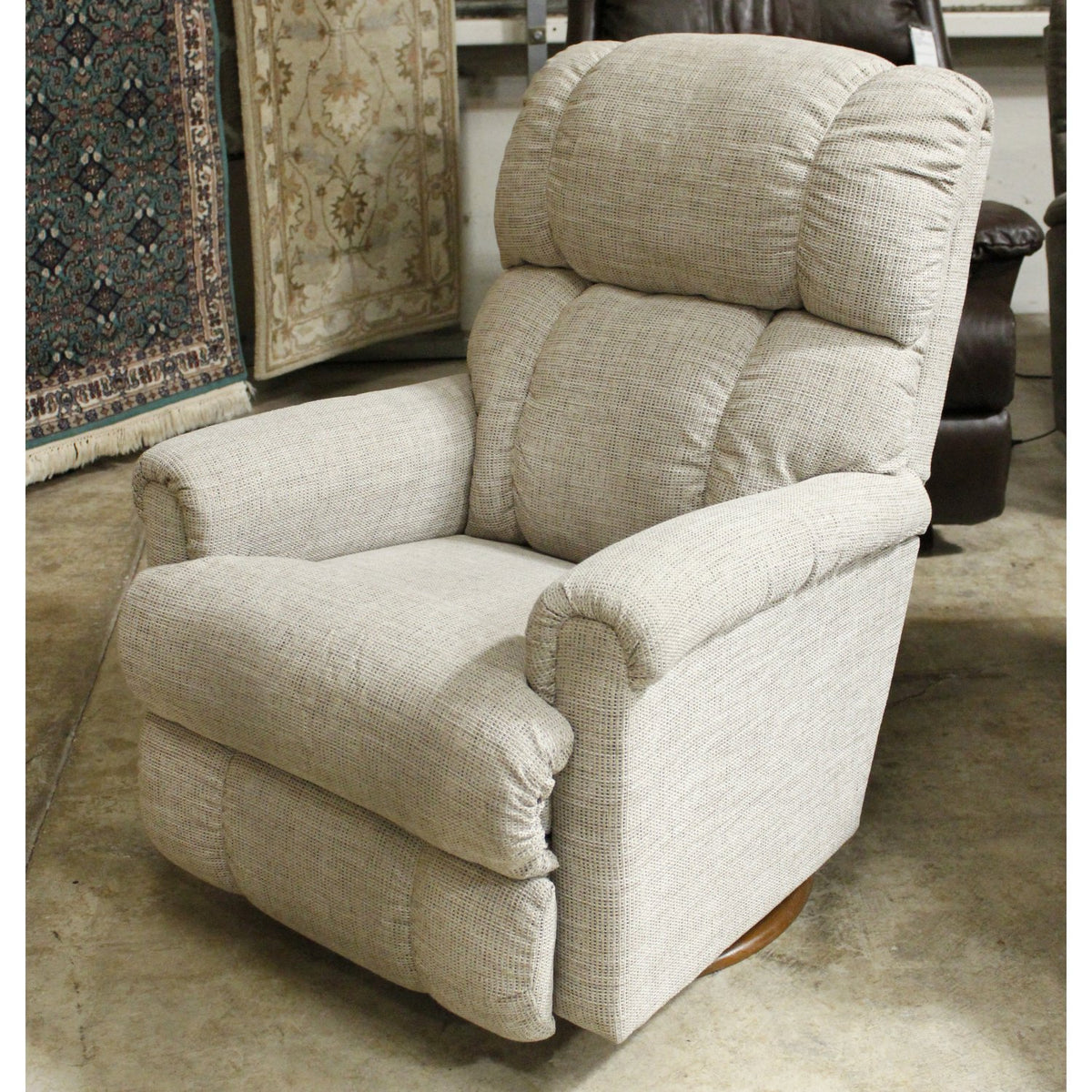 La-Z-Boy Light Taupe Swivel Rocking Recliner