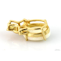 3.06ct Precious White Natural Opal 14K Gold Pendant