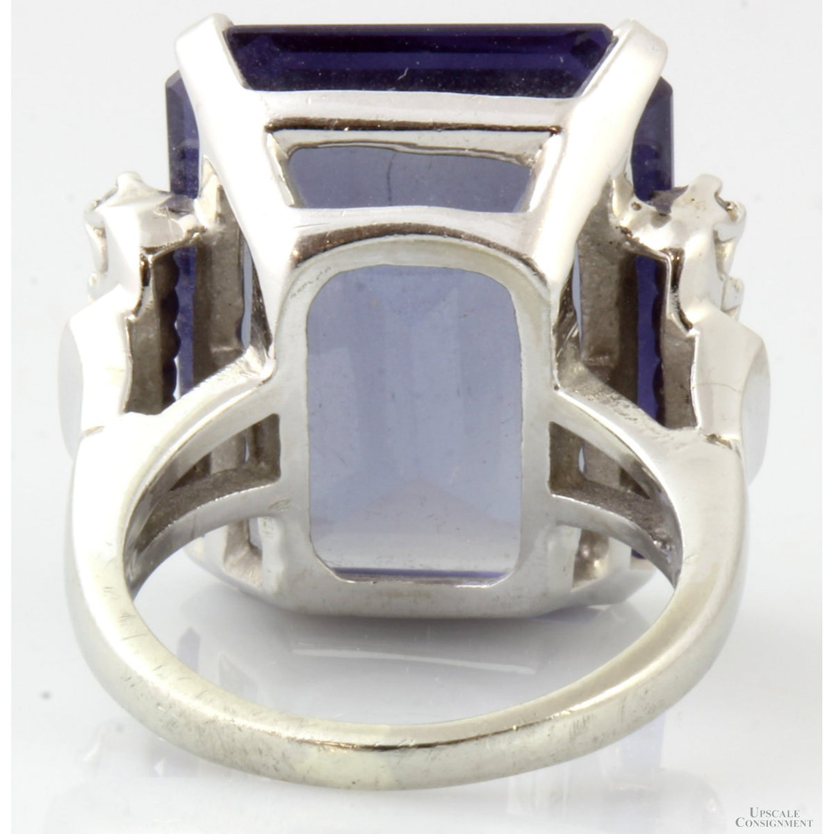 Created Purple Sapphire & White Sapphire 10K Gold Ring