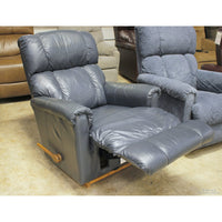 La-Z-Boy Blue Leather Rocking Recliner