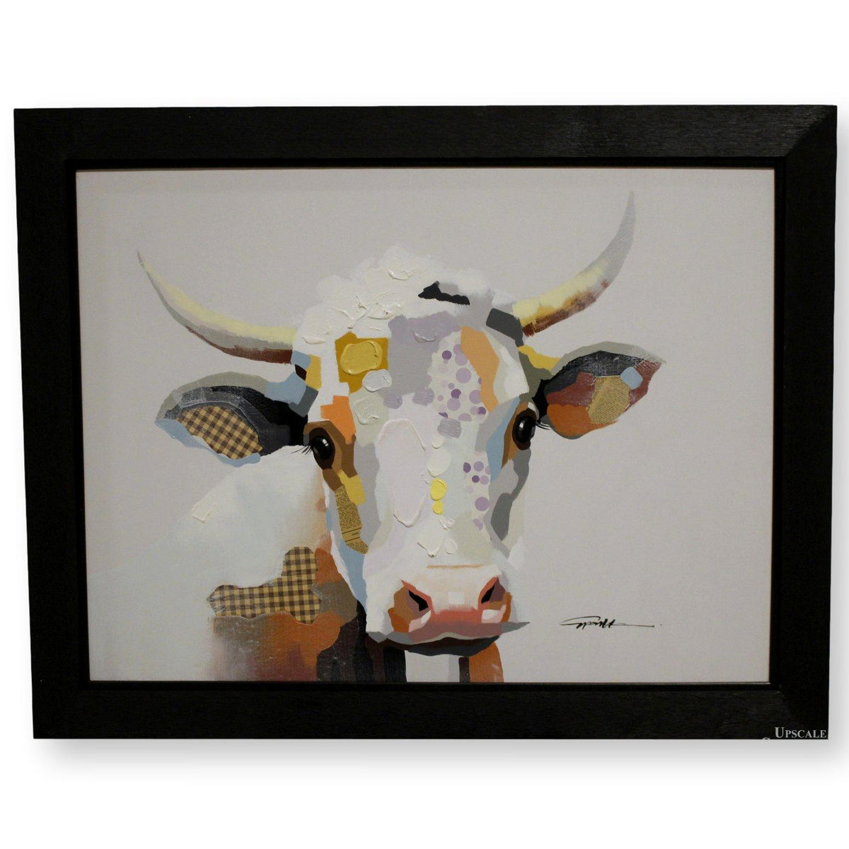 Whimsical Colorful Cow