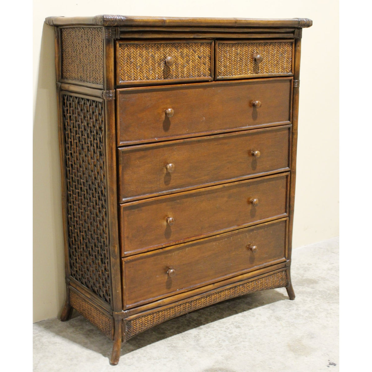 Rattan Chest of Drawers