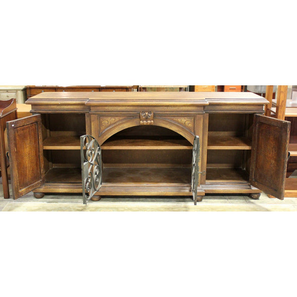 Accents of Salado Rustic Mediterranean Sideboard w/Scrolling Iron Doors