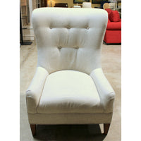 Modern Light Gray Wingback Chair
