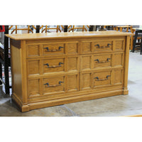 Kroehler Oak 6 Drawer Dresser