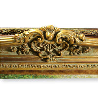 Framed Original Oil - River in Lush Green Forest