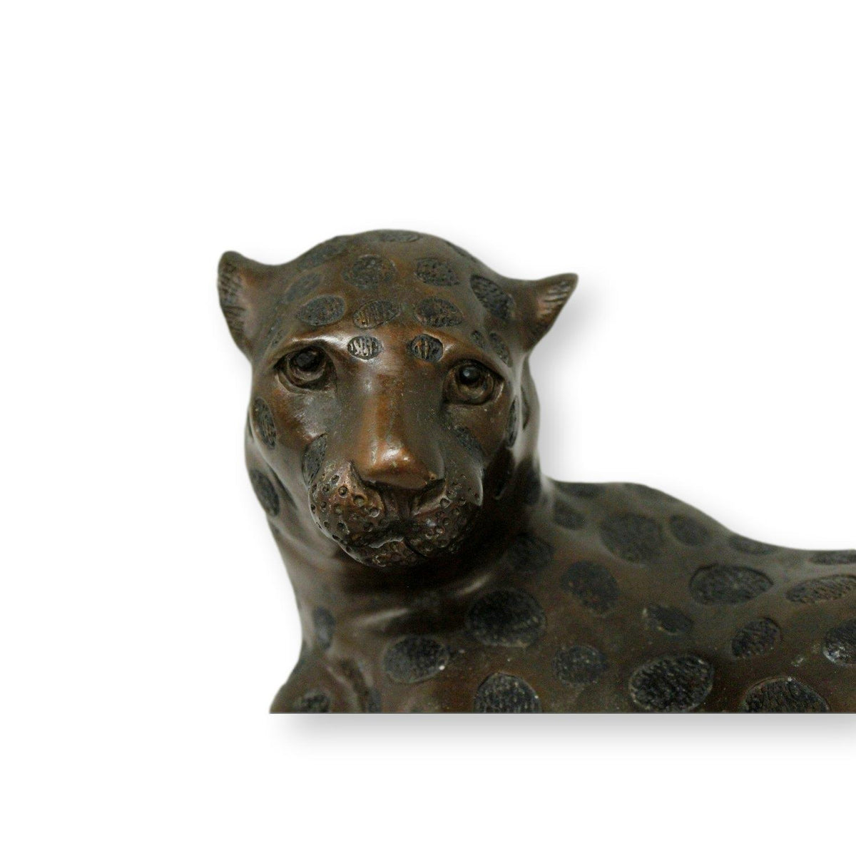 Bronze Leopard Sculpture