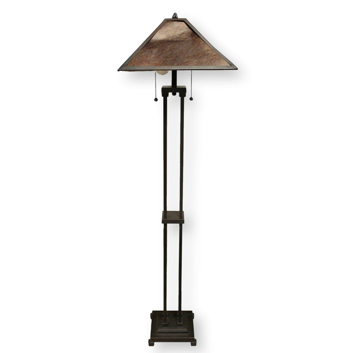 Mission Floor Lamp w/Mica Shade