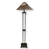 Mission Floor Lamp w/Mica Shade