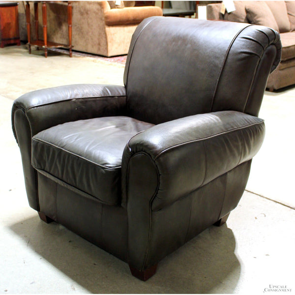 Distinctive Designs Furn. USA Brown Leather Club Chair