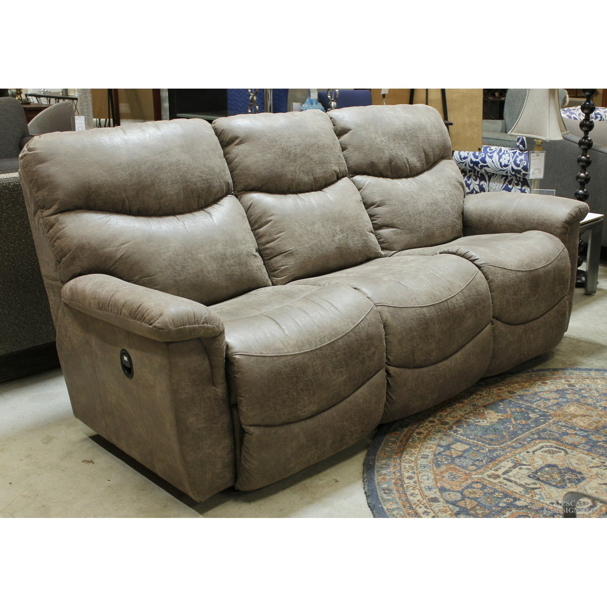 La-Z-Boy Mottled Brown Dual Reclining Sofa