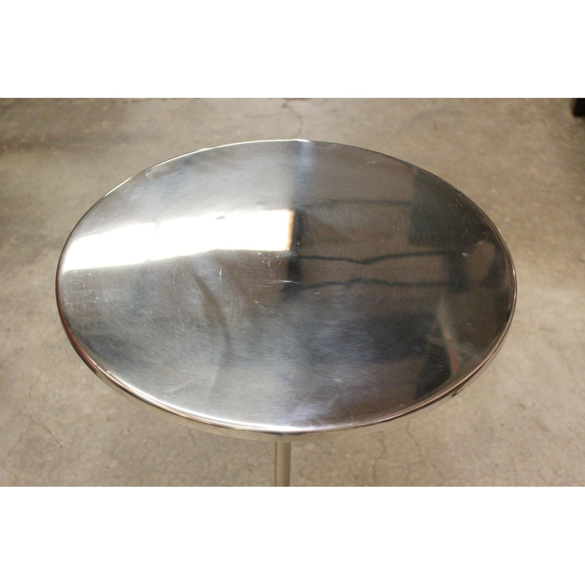 Round Chrome Accent Table