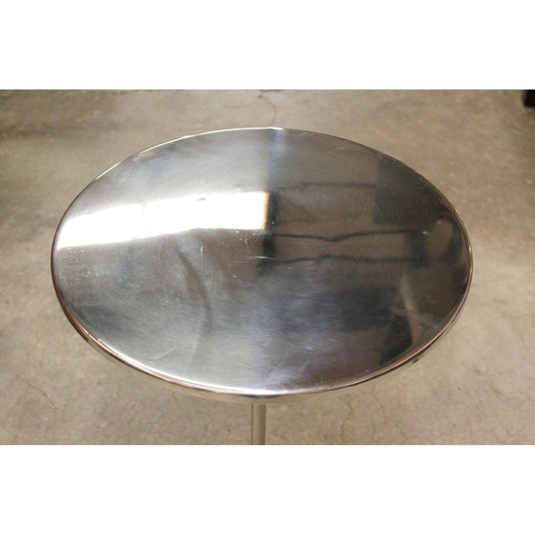 Round Chrome Accent Table