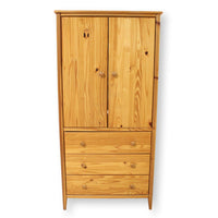 Pine Armoire w/3 Drawers