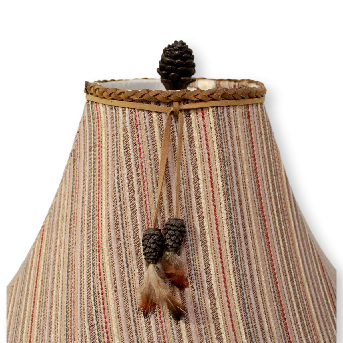 Rustic Pine Cone Lamp