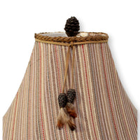 Rustic Pine Cone Lamp