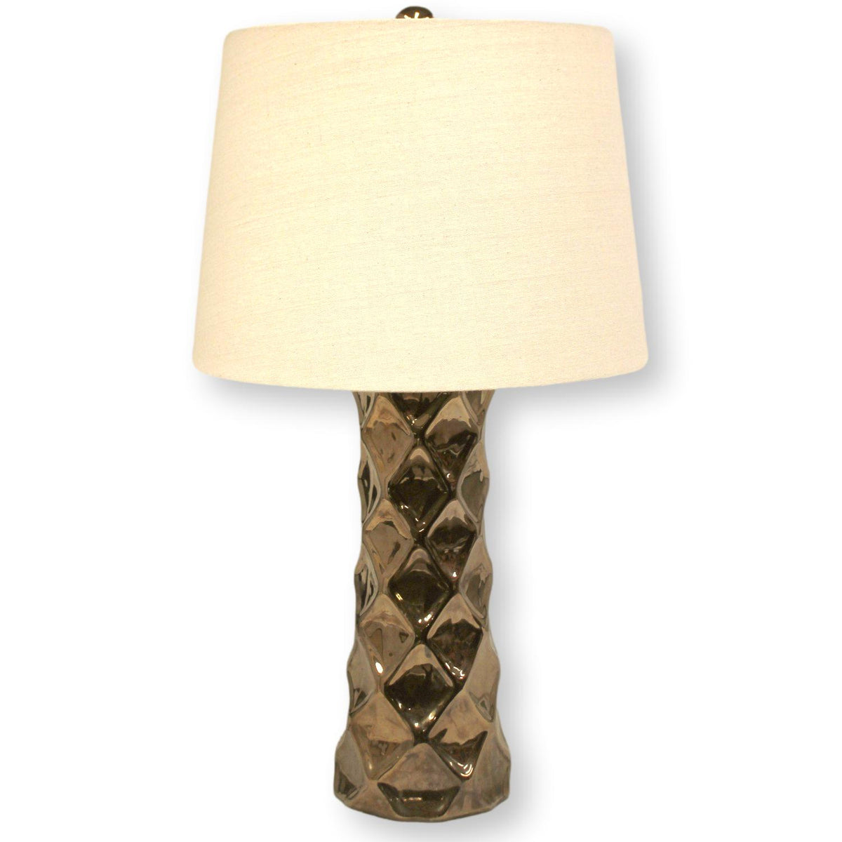 Dimpled Copper Table Lamp