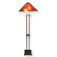 Mission Floor Lamp w/Mica Shade