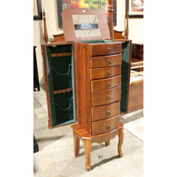 Powell Pecan Jewelry Armoire