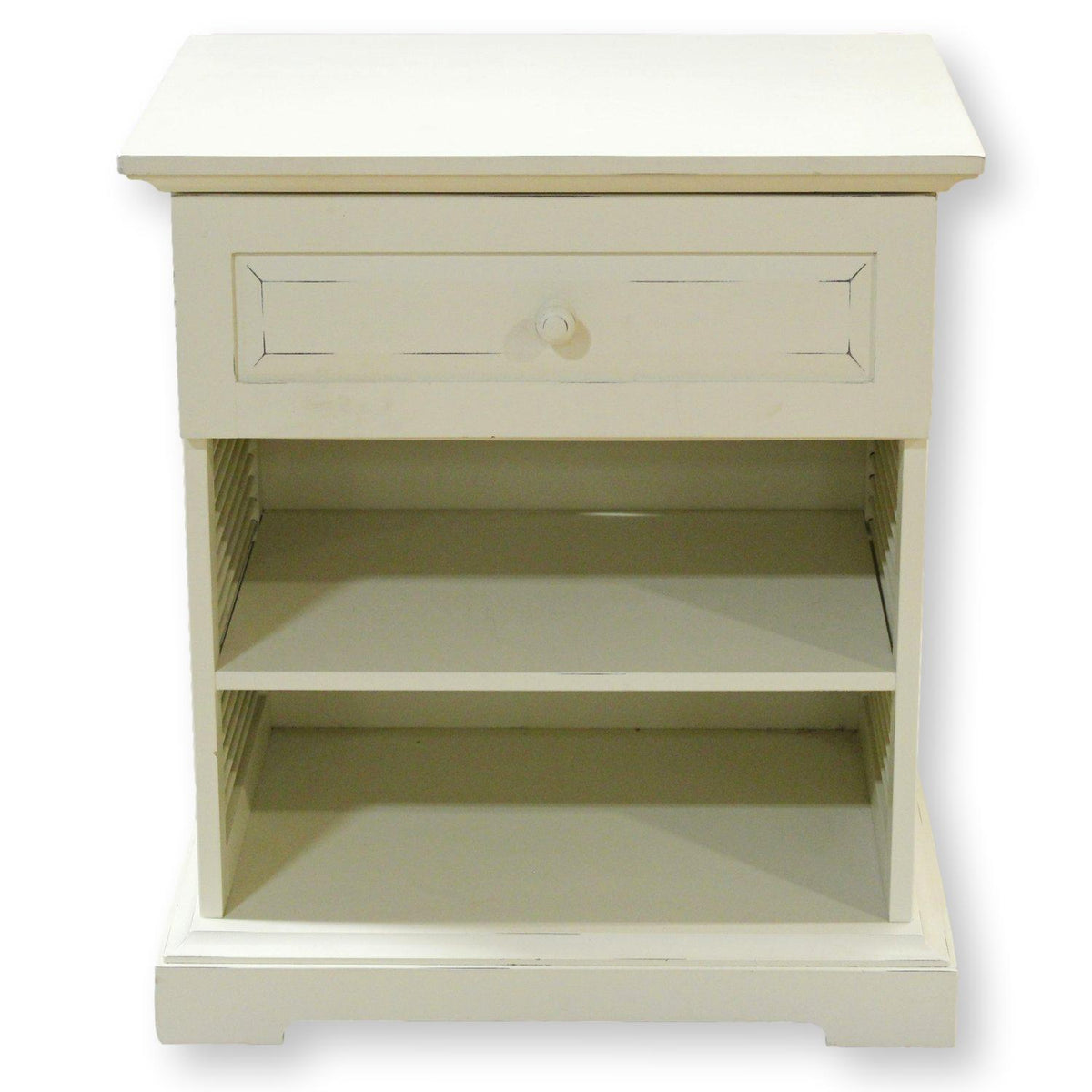 Pier 1 Imports Cream Nightstand w/Drawer