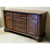 Sideboard w/Columns & Carvings