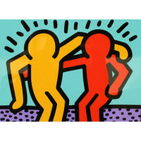 Gallery Framed Art Print 'Best Buddies' By Keith Haring