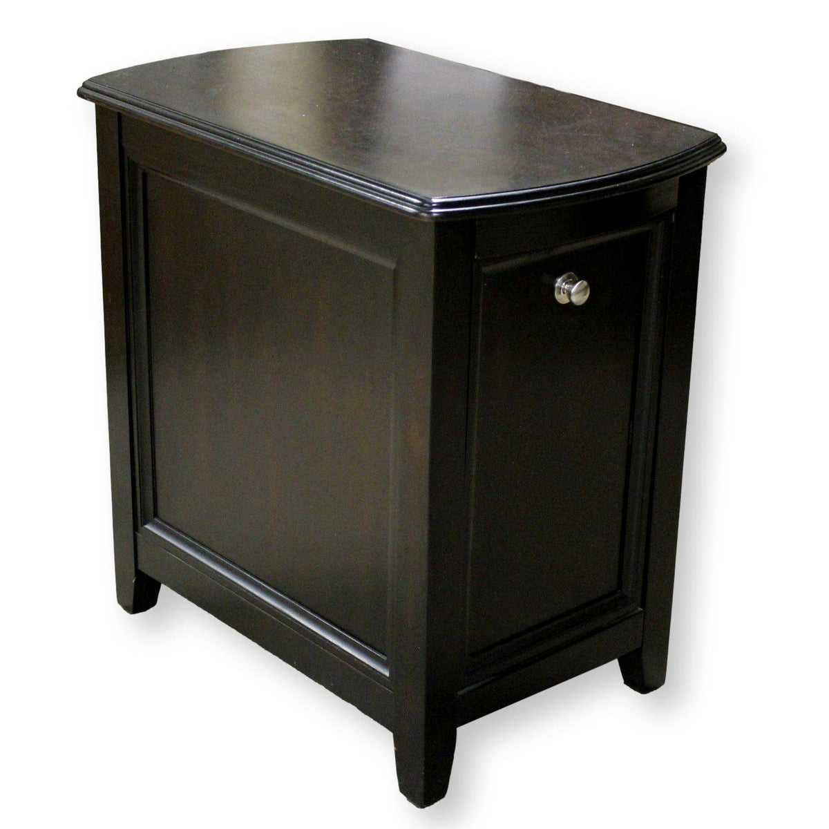 Tilt-Front Espresso Nightstand