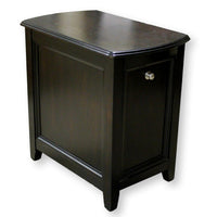 Tilt-Front Espresso Nightstand