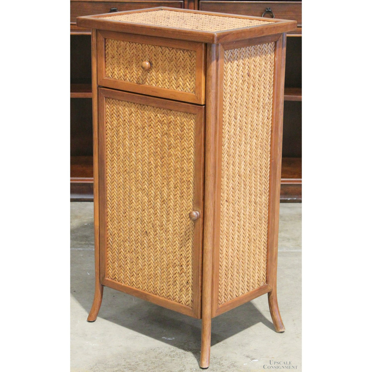 Wicker Accent Cabinet