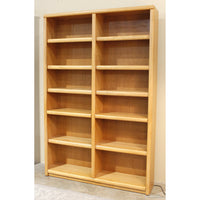 Oak 6' Double Bookcase