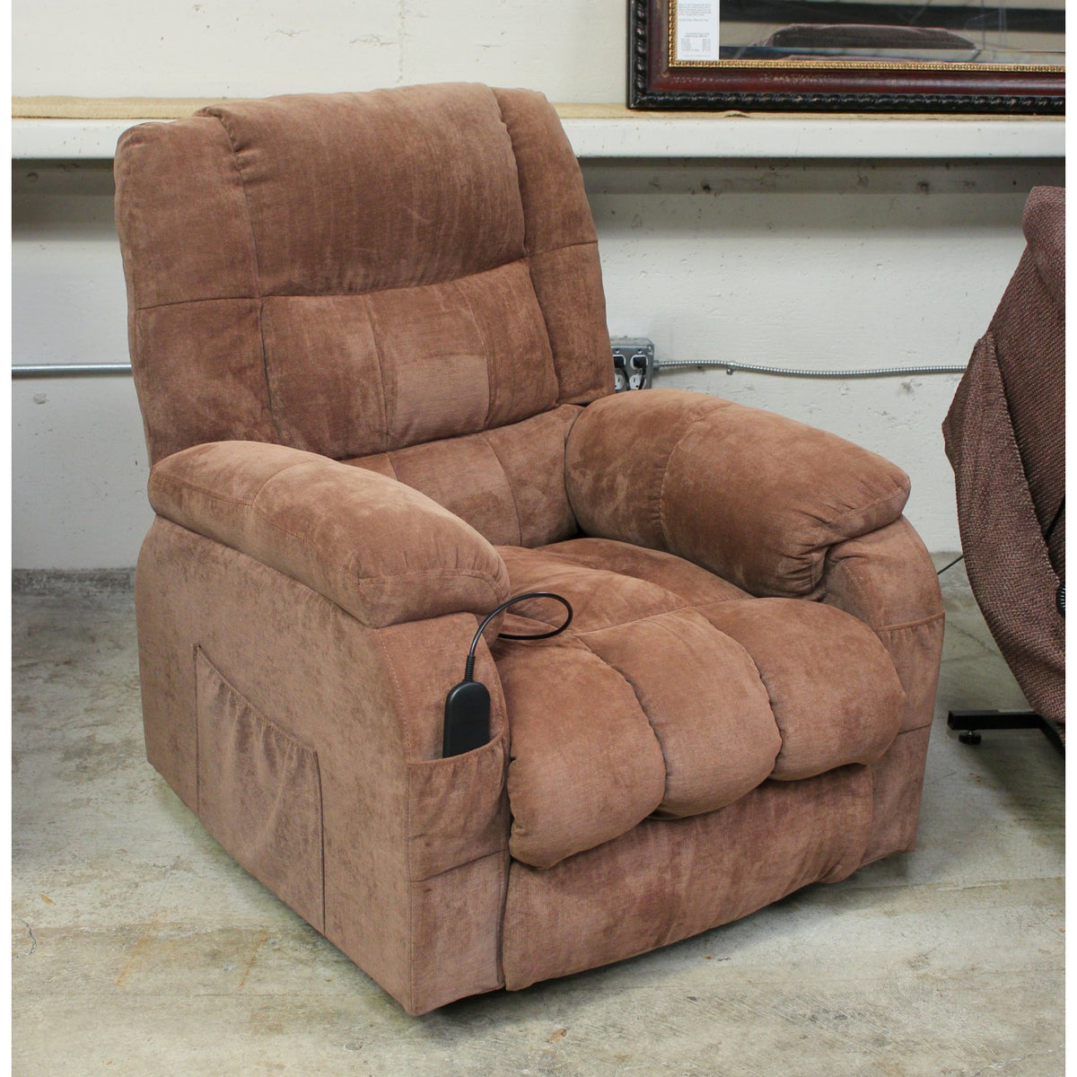 Tawny Brown Power Lift Recliner