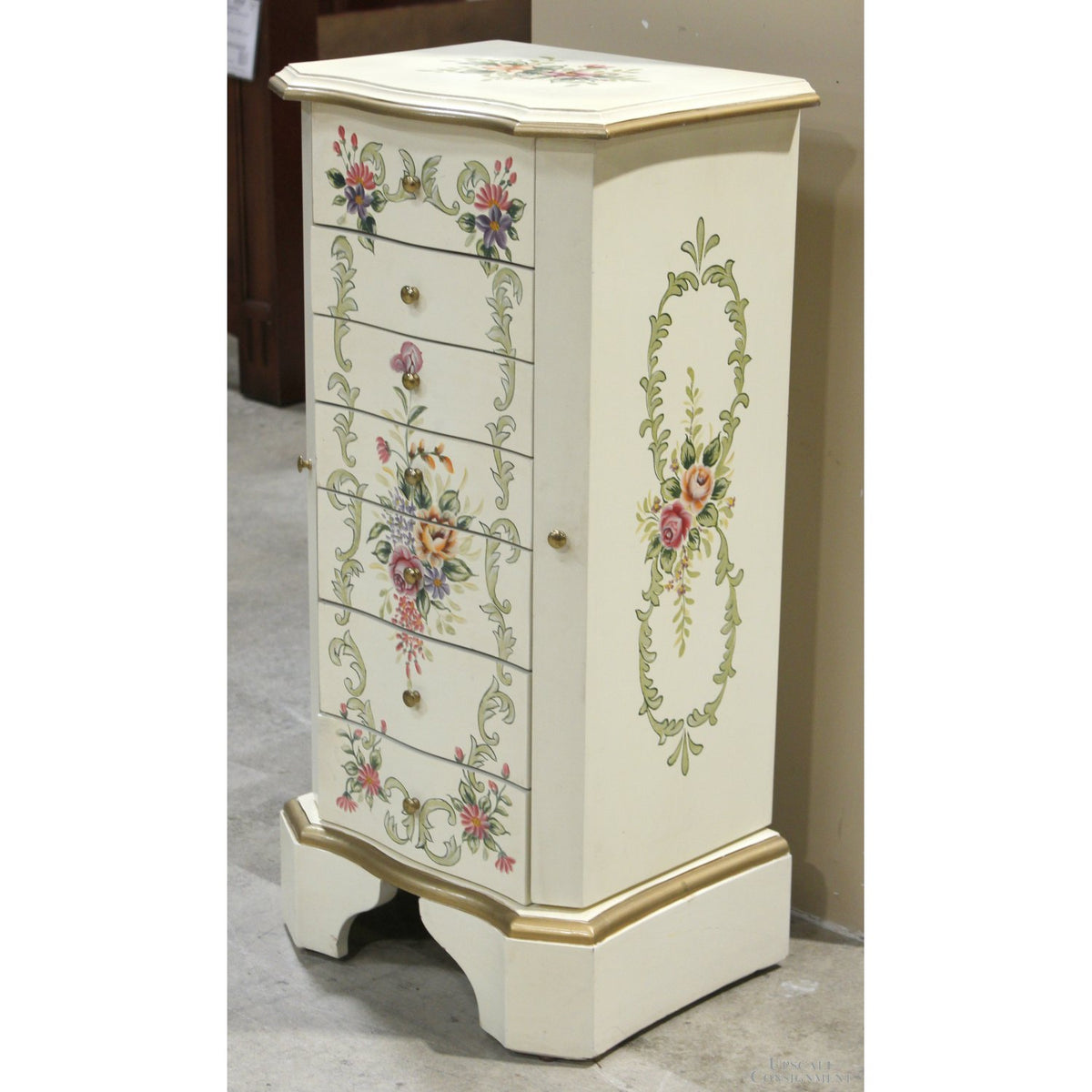 Handpainted Jewelry Armoire