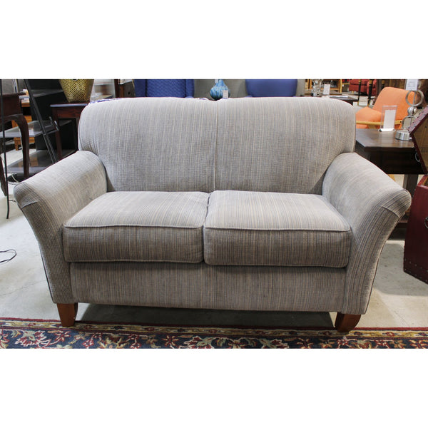 Pacific Furniture Ind. Gray Microstripe Loveseat