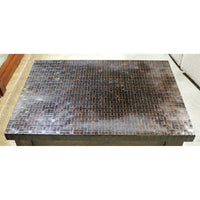 Uttermost Black Accent Table w/Woven Top