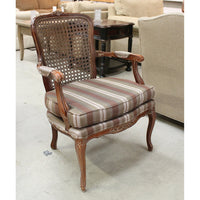 Harris Marcus Home Mocha & Gray Striped Fauteuil Chair