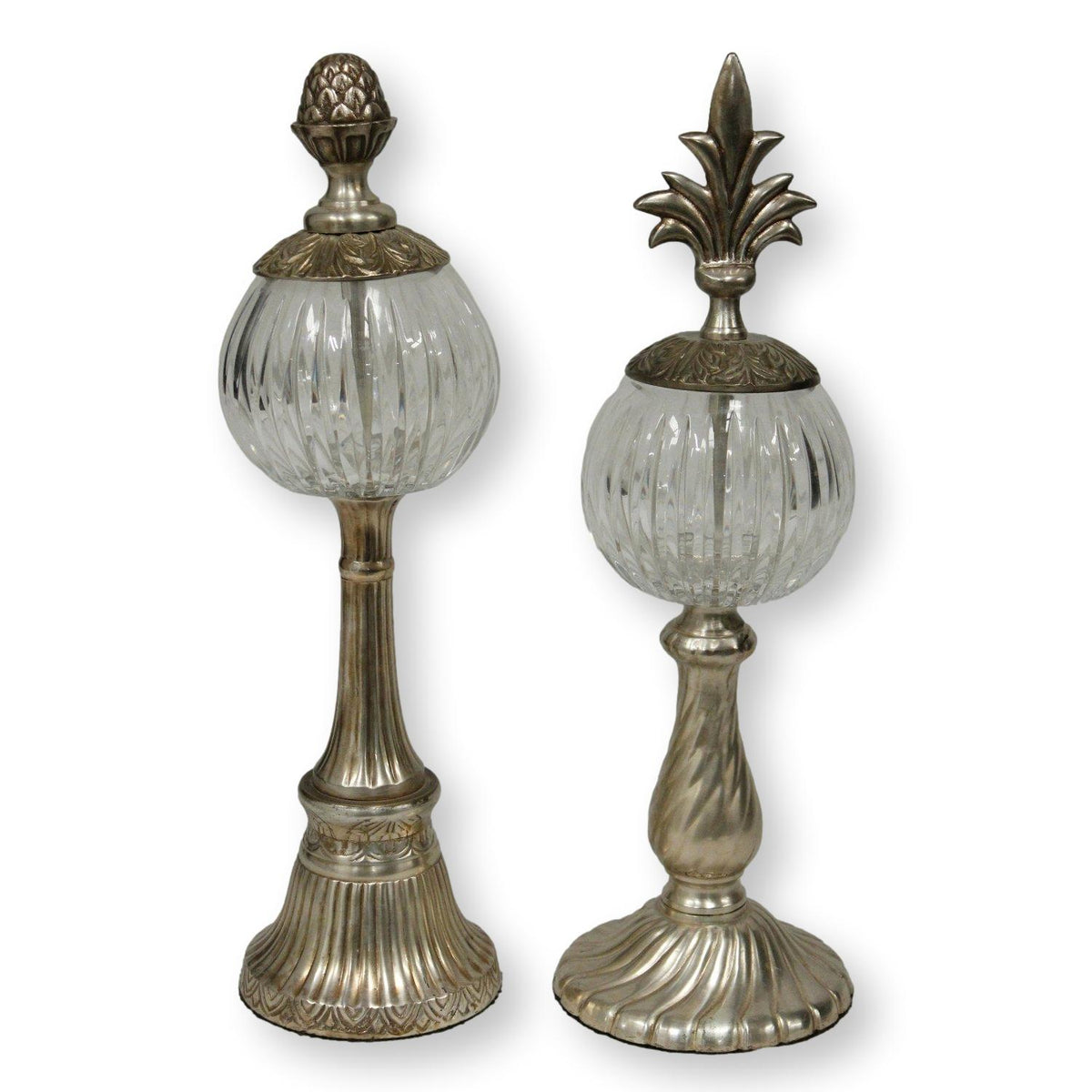 Pair of Gold Finish 'Art Nouveau" Style Finials