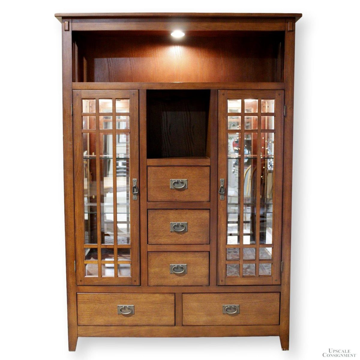 Mission Style China Cabinet