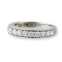 10K White Gold .90ctw Diamond Anniversary Band