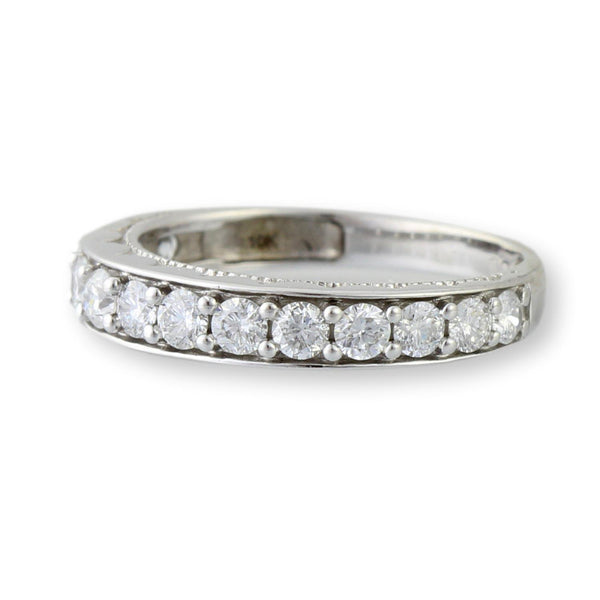 10K White Gold .90ctw Diamond Anniversary Band