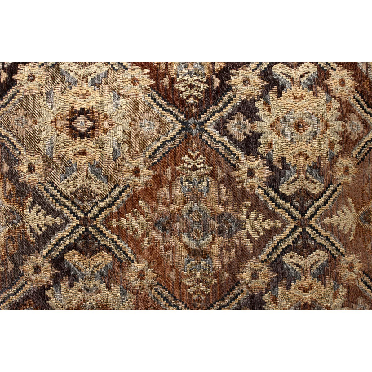 Mission Style Oak & Tapestry Sofa