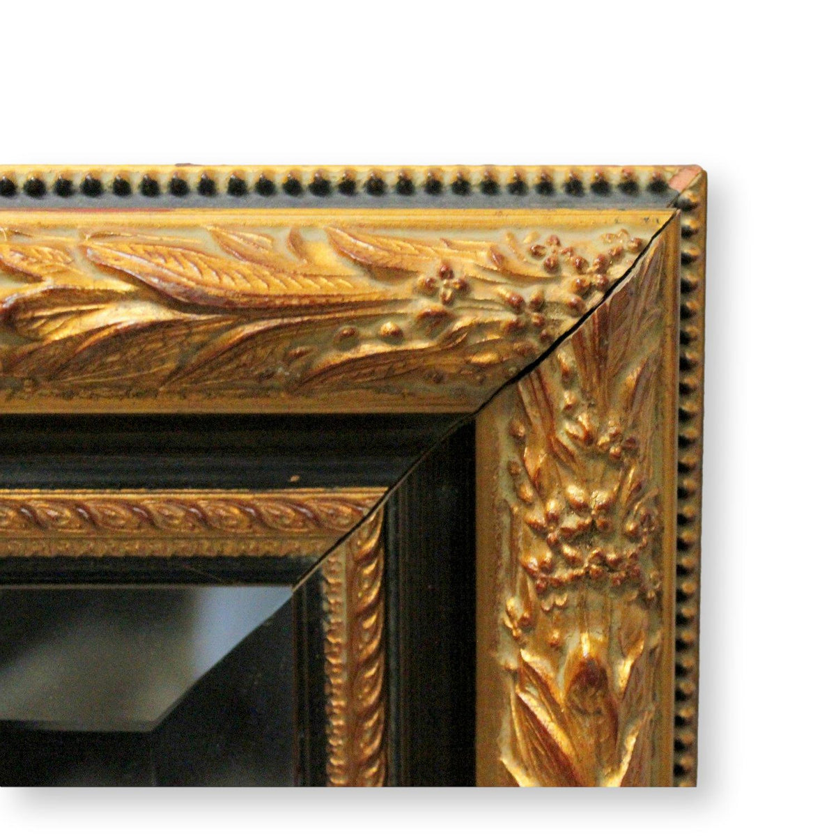 Black & Gold Framed Mirror