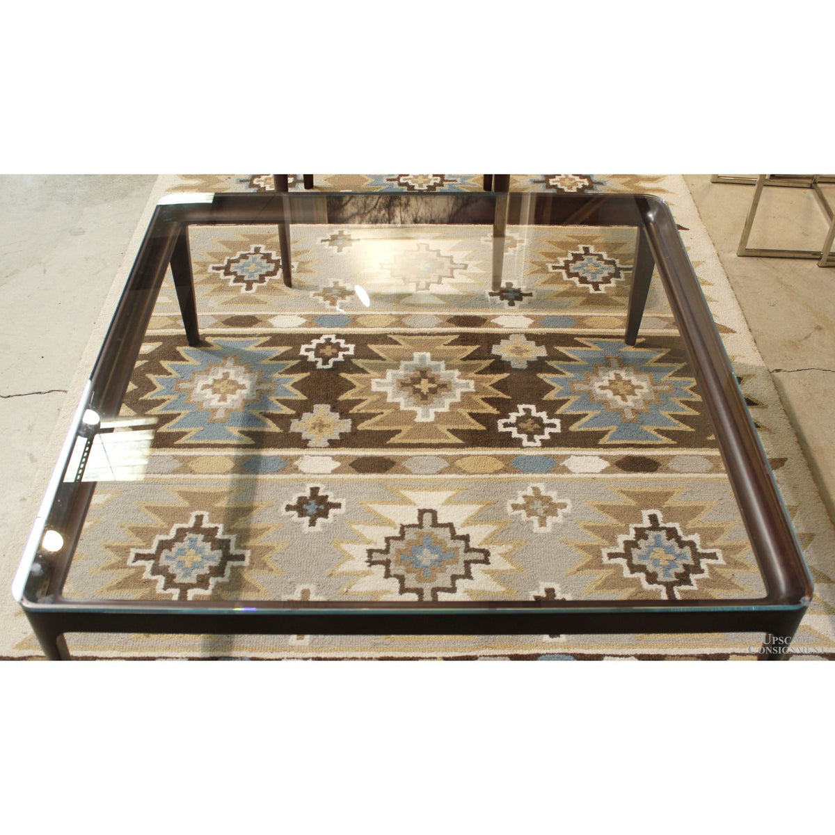 Bernhardt Glass Top Coffee Table