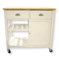 White Kitchen Cart