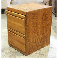 2 Drawer Oak File Cabinet